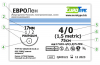 ЕВРОЛЕН 5/0, нерассасывающийся шовный материал /колющая 1/2 16 мм, 75 см/, 1 шт. МЗКРС, Россия