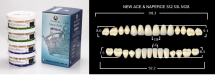 Зубы акриловые NEW ACE/NEW MILLION /20 гарнитуров/, C3/SS2, YAMAHACHI