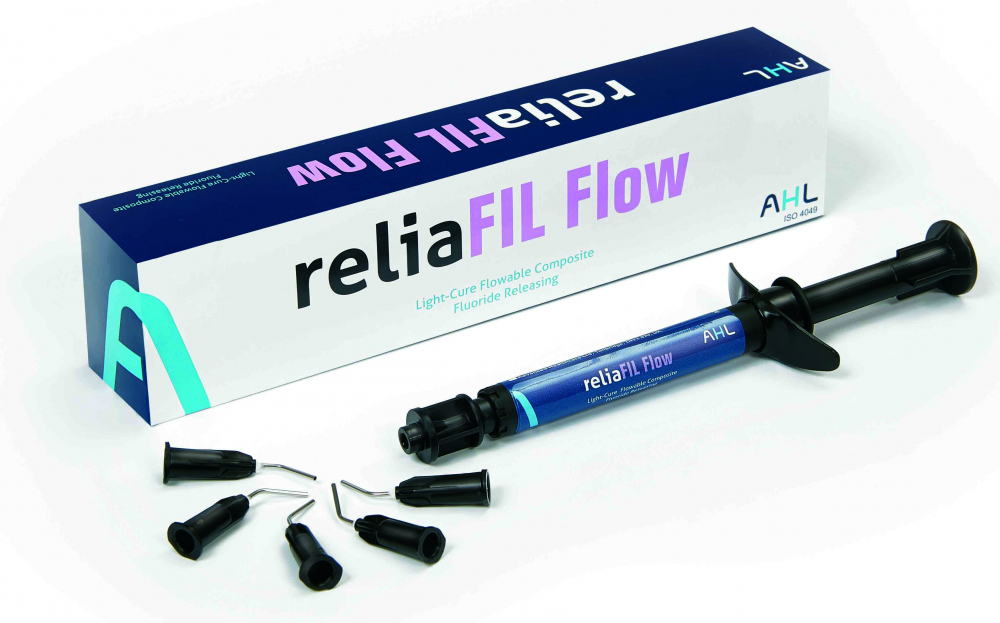 РЕЛИАФИЛЛ ФЛОУ A1 / ReliaFIL FlOW A1, текучий наногибридный композитный материал, 1 шприц /2 гр./, AHL