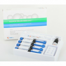 НАНОЦЕРАМ-БРАЙТ НАБОР / Nanoceram-Bright SET, наногибридный композитный материал, /4 шприца по 4 гр./, DMP, Греция