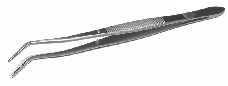 Пинцет изогнутый, длина 150 мм. /с замком/, SD-0007-05 /СТ-10-125/, Surgicon