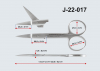 Ножницы прямые /остроконечные/, длина 115 мм., J-22-018, Surgicon