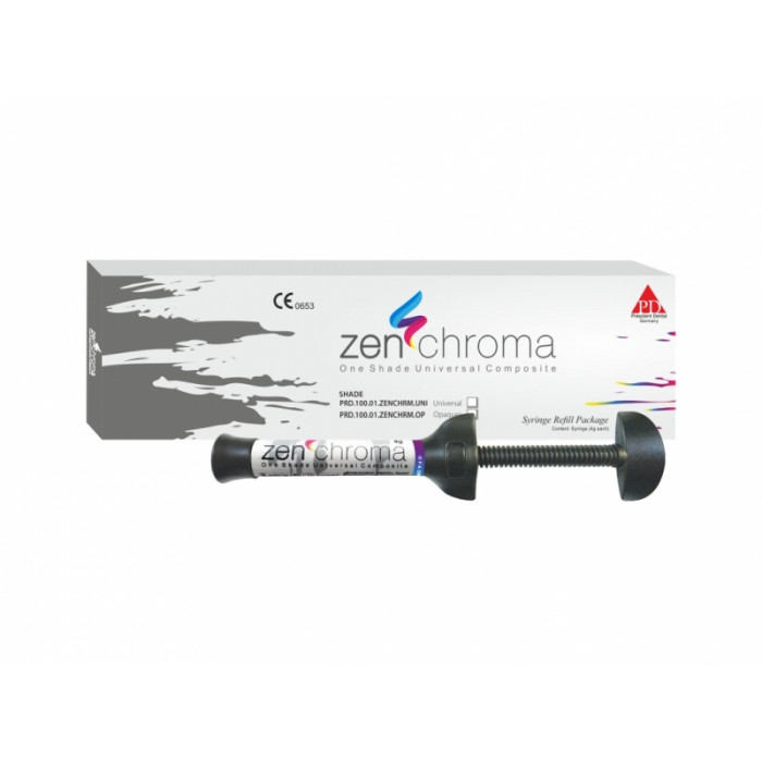 ЗЕНХРОМА / ZENCHROMA Universal, светоотверждаемый микрогибридный композит, 1 шприц /4 гр./, President