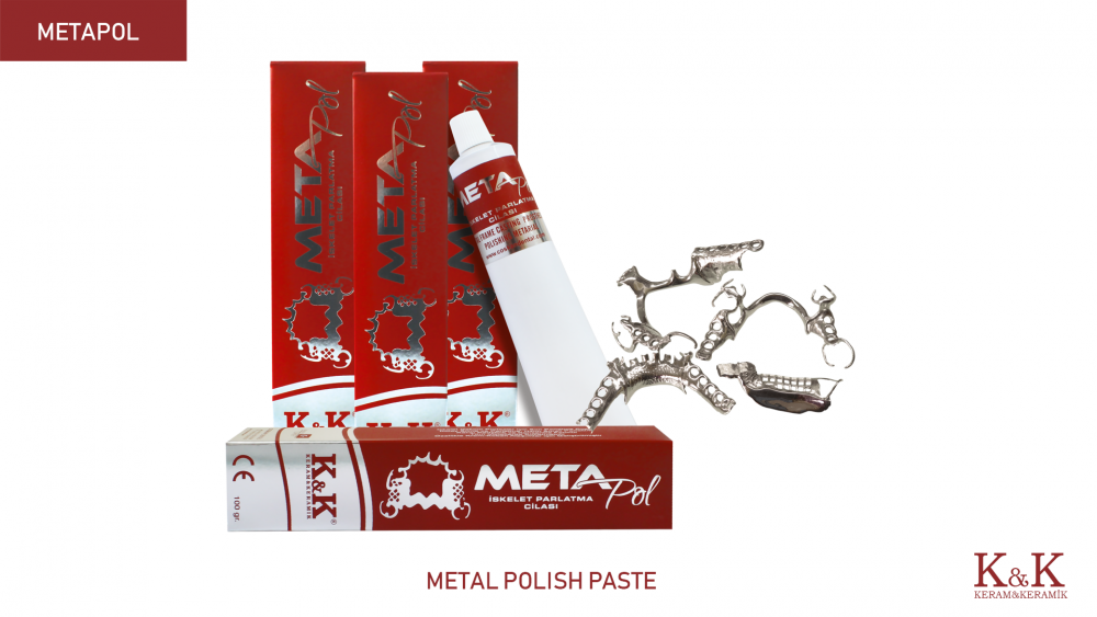 Паста полировочная /металл/ МЕТАПОЛ / METAPOL /тюбик/, 100 гр., KERAM&KERAMIK