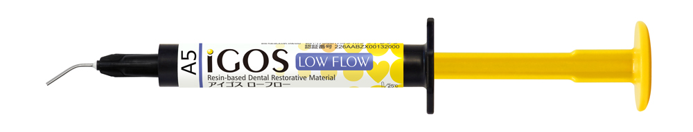 IGOS LOW FLOW A5, светоотверждаемый низкотекучий композитный материал, 1 шприц /2.6 гр./, YAMAKIN