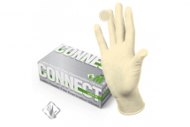 Перчатки латексные неопудренные, CONNECT LATEX, 100 шт., /8-9/ L, SRI TRANG, Таиланд