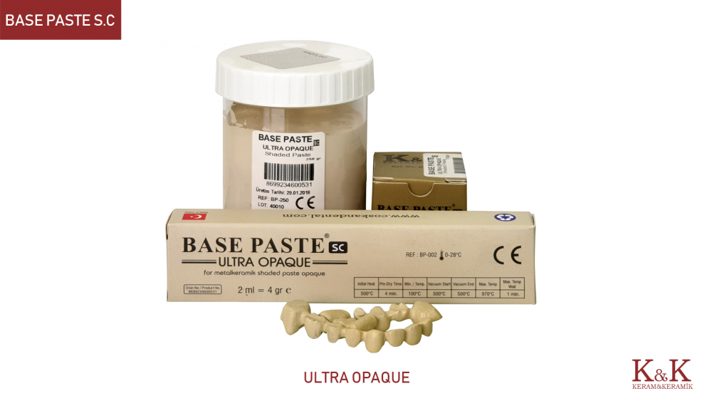 Керамическая паста базовый слой BASE PASTA SC ULTRA OPAQUE, 5 мл., KERAM&KERAMIK