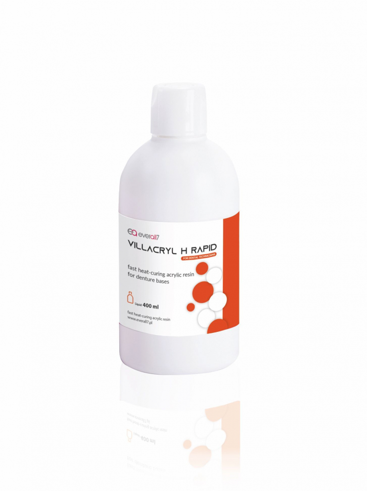 ВИЛЛАКРИЛ H RAPID ЛИКВИД / VILLACRYL H RAPID LIQUID, жидкость для пластмассы горячей полимеризации, /400 мл./, Everall7 Sp.z o.o., Польша
