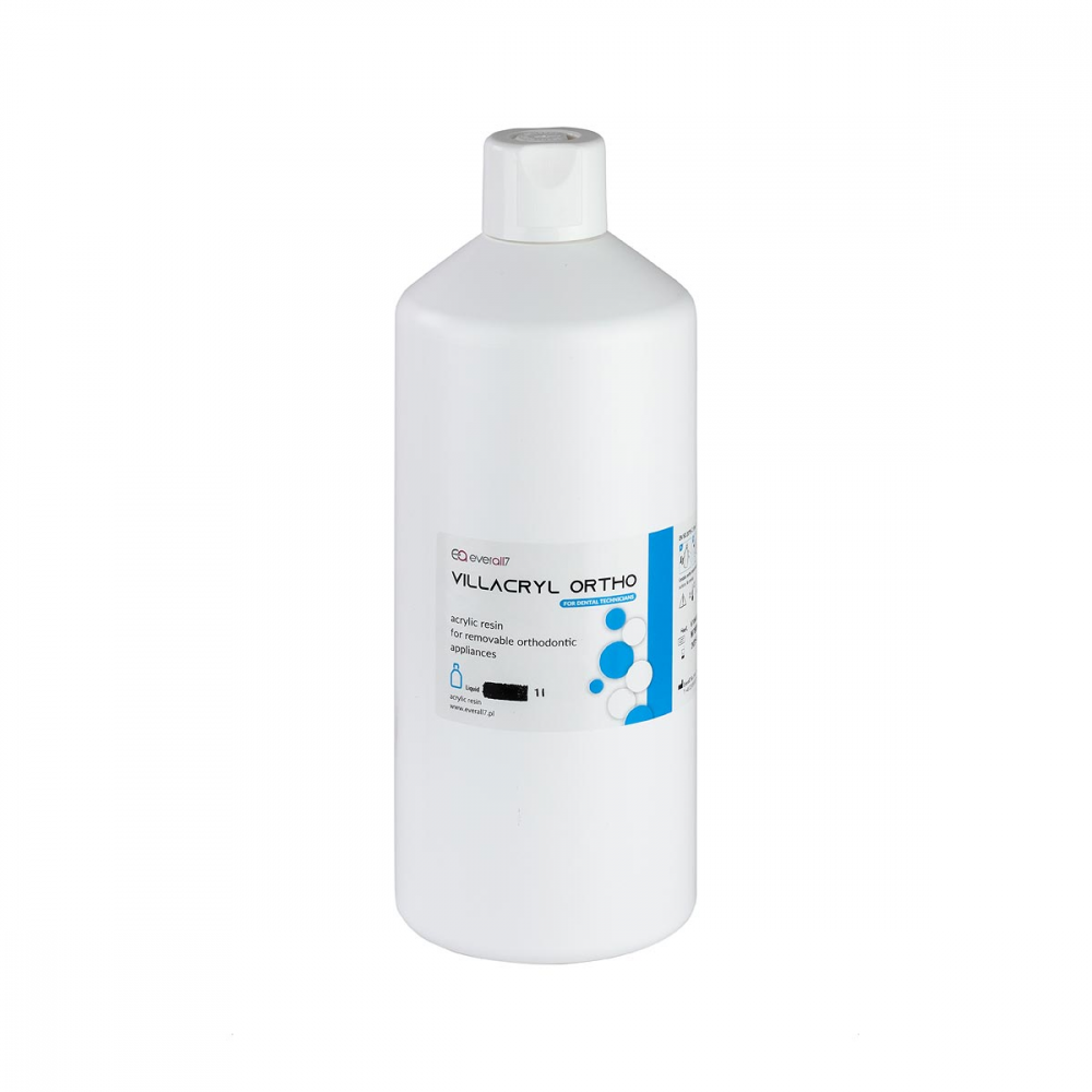 ВИЛЛАКРИЛ ОРТО ЛИКВИД / VILLACRYL ORTHO LIQUID, жидкость для пластмассы холодной полимеризации, /500 мл./,  Everall7 Sp.z o.o., Польша