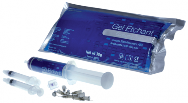 Гель для травления эмали и дентина GEL ETCHANT 37.5 %, 1 упаковка /1 шприц 30 гр./, Kerr, Германия