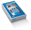 ГЕРКУЛАЙТ XRV УЛЬТРА МИНИ КИТ / HERCULITE XRV Ultra Mini Kit, универсальный, наногибридный, мини-набор /3 шприца по 4 гр.: эмаль А2, А3; дентин А2, 1 бутылочка 5 мл. OptiBond Solo Plus, 1 шприц 3 гр. протравливающего геля с 10 насадками, 50 аппликаторов/,