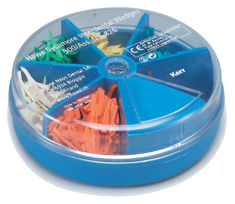 Клинья HAWE SYCAMORE INTERDENTAL ASSORTED, 400 шт., арт. 827, Kerr, Германия