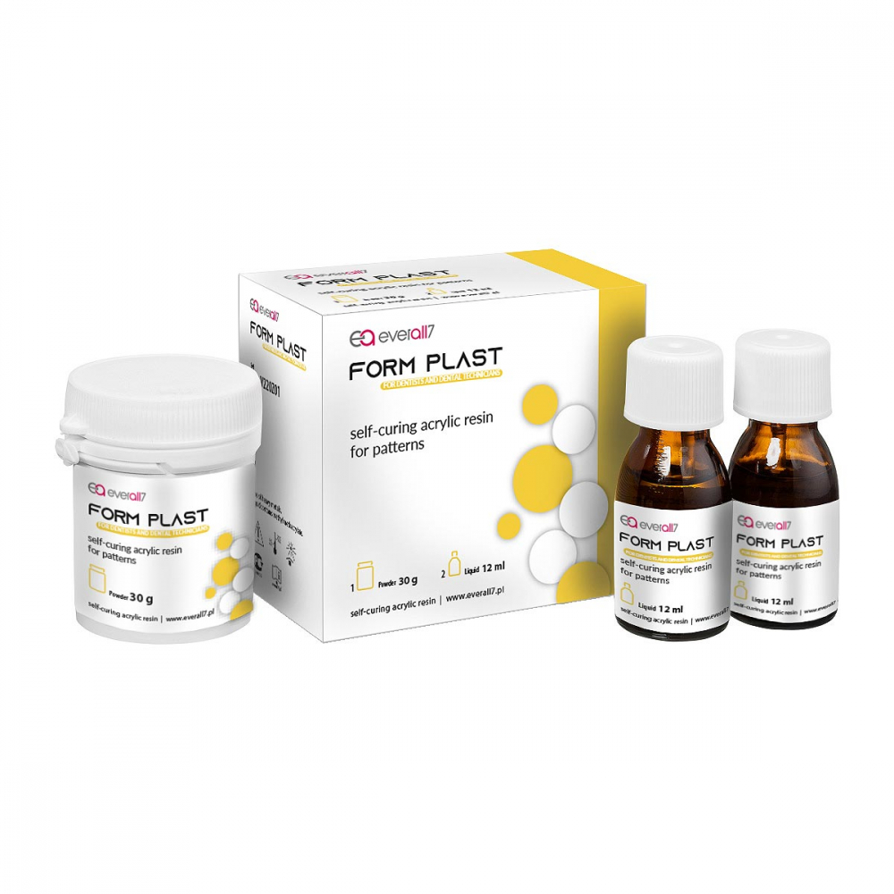 ФОРМ ПЛАСТ / FORM PLAST, пластмасса самоотверждаемая для моделирования /красный/, /30 гр.+ 2 по 12 мл./, Everall7 Sp.z o.o.