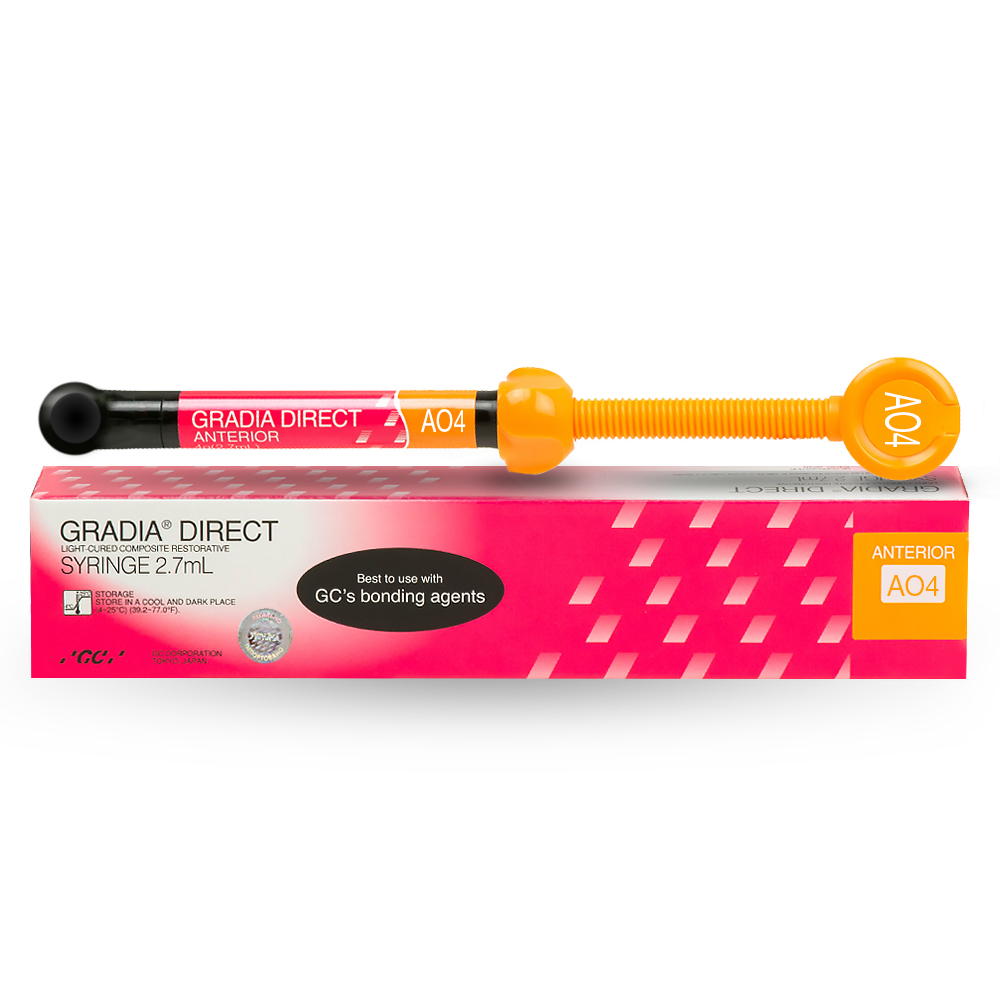 ГРАДИА ДИРЕКТ АНТЕРИОР / GRADIA DIRECT ANTERIOR WT, светоотверждаемый микрофильный гибридный композит, для реставрации фронтальной группы зубов, шприц 4 гр., GC, Япония