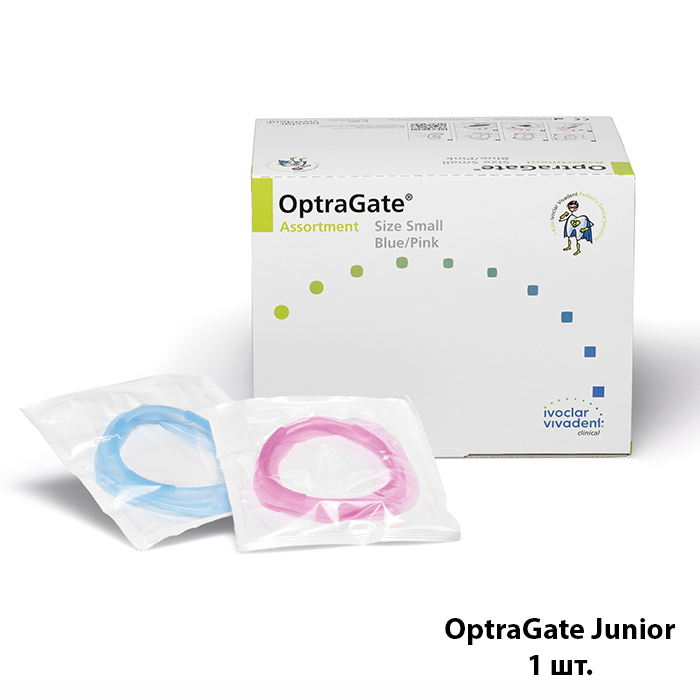 /1/ ОПТРАГЕЙТ ДЖУНИОР / OPTRAGATE JUNIOR, ретрактор для увеличения рабочего поля ГОЛУБЫЕ /1 шт./, Ivoclar Vivadent