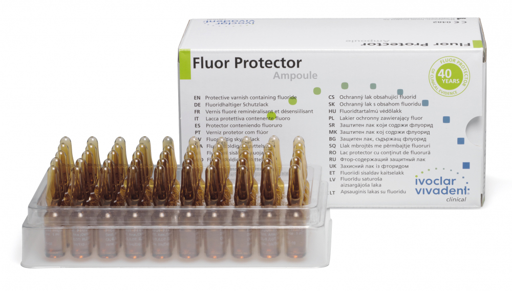 ФЛУОР ПРОТЕКТОР / Fluor Protector, фторсодержащий защитный лак для снижения чувствительности, 1 уп. /50 по 1 мл./, 1 уп, арт. 550579AN, Ivoclar Vivadent, Лихтенштейн