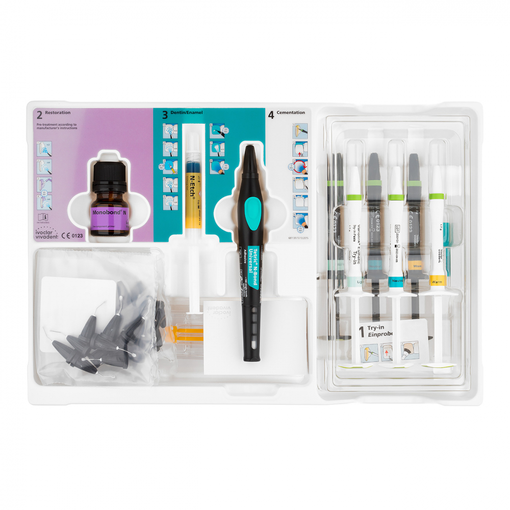 ВАРИОЛИНК ЭСТЕТИК LC НАБОР /BOTTLE/ / VARIOLINC ESTHETIC LC System Kit /BOTTLE/, композитный материал для фиксации мостов, коронок /светоотверждаемый/, арт. 681202AN, Ivoclar Vivadent, Лихтенштейн
