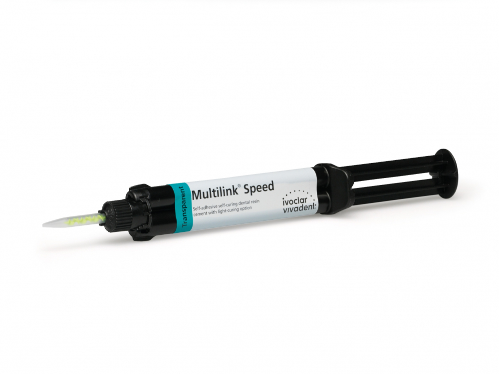 МУЛТИЛИНК СПИД / Multilink Speed Refill Transparent, самоадгезивный самотвердеющий композитный цемент /прозрачный/, 6 гр., арт. 632342AN, Ivoclar Vivadent, Лихтенштейн