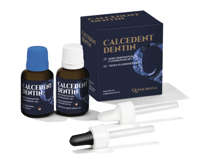 КАЛЬЦЕДЕНТ ДЕНТИН / CALCEDENT DENTIN, для глубокого фторирования дентина /20+20 мл./, Германия