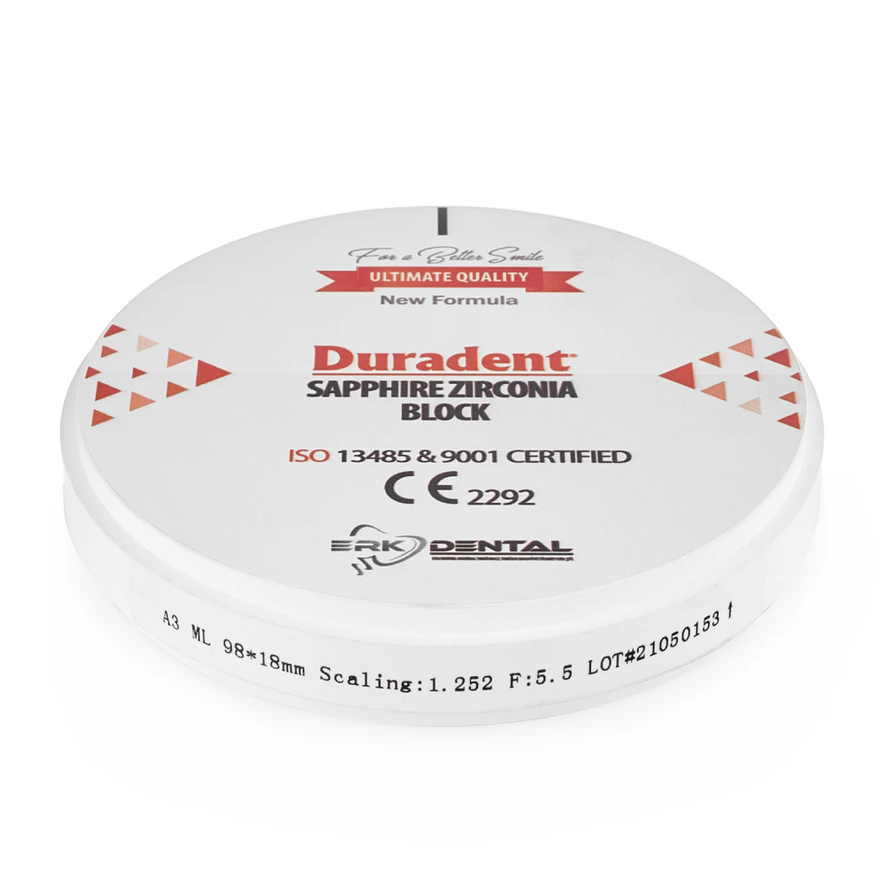Циркониевые блоки Duradent Sapphire Zircona ML /Multilayer/ B1 /18/, Duradent