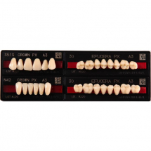 Зубы акриловые CROWN PX/EFUCERA PX A3, фронт. C41 / боковые 32, 28 шт. /гарнитур/, YAMAHACHI