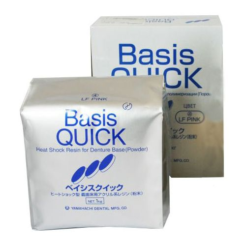 Пластмасса БАЗИС КВИК / BASIS QUICK Г/О, базисная пластмасса, /ПОРОШОК/, /LF Pink /розовый с прожилками//, /1000 гр./