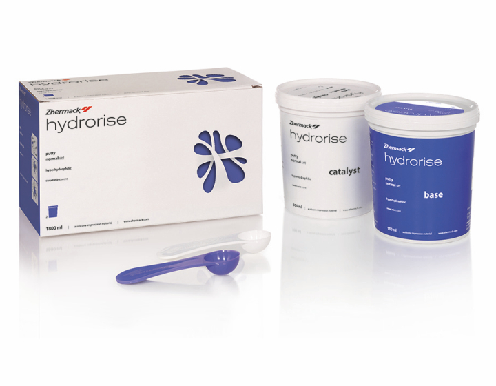 ГИДРОРАЙЗ ПАТТИ ФАСТ СЕТ / HYDRORISE PUTTY FAST SET, А-Силикон /высокая вязкость/, /2 по 900 мл./, ZHERMACK S.P.A.