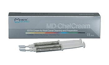 Материал для обработки и очистки корневых каналов MD-CHELCREAM, /2 по 7 гр.+10 канюль/, MetaBiomed