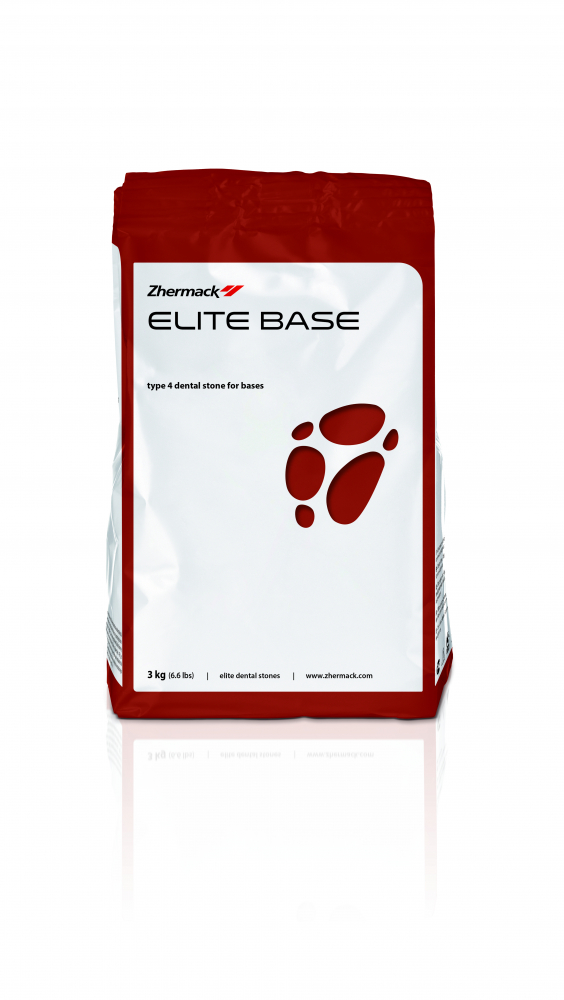 Гипс IV класса ELITE BASE PEACH ORANGE, для базисов разборных мод., 3 кг, Zhermack, Италия