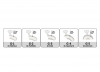 Ложка слепочная пластмассовая БАЙТТРЕЙ / Bitetray G-1 Sideless, 1 уп. /50 шт./, Spident