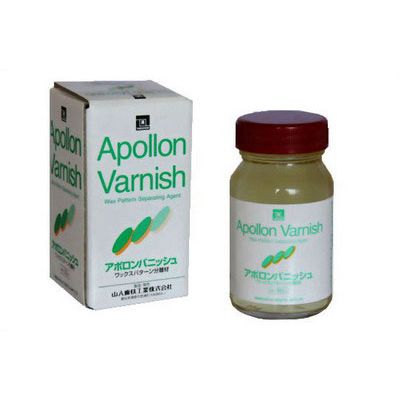 Изоляция воска от гипса/металла/пластмасс АПОЛЛОН ВАНИШ / Apollon Varnish, 100 мл. арт. STYAV,YAMAHACHI, Яп