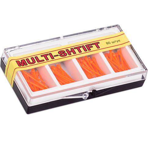 Штифты беззольные MULTI-SHTIFT, /80 штифтов /оранжевые//, 11001, Россия