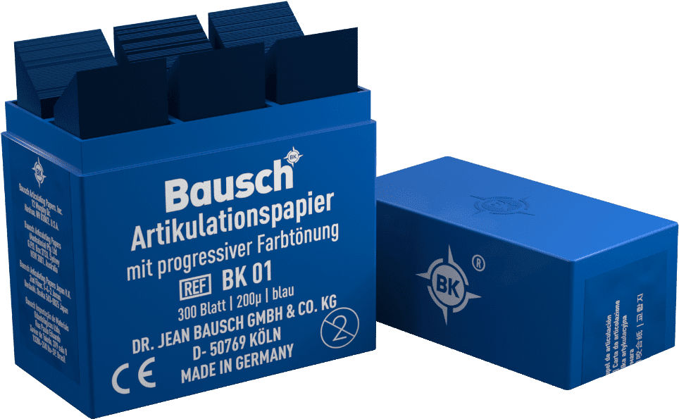 Бумага артикуляционная /200 мкм/ БАУШ / BAUSCH, синий / полоска, 1 уп. /300 шт./, BK01, Bausch