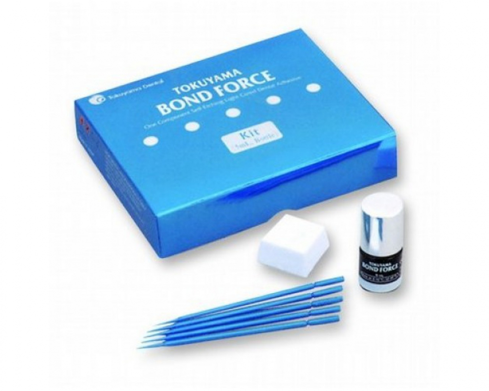 Адгезив БОНД ФОРС II НАБОР/ BOND FORCE II KIT, самопротравливающая адгезивная система, 5 мл.+аксессуары, Tokuyama Dental, Япония