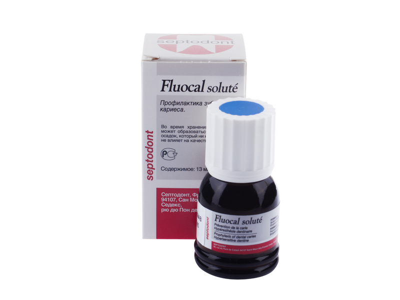 ФЛЮОКАЛЬ СОЛЮШН / FLUOCAL SOLUTE, лечение гиперестезии и профилактика кариеса, 13 мл., Septodont, Франция